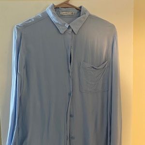 Aritzia Blue Cotton Button Down